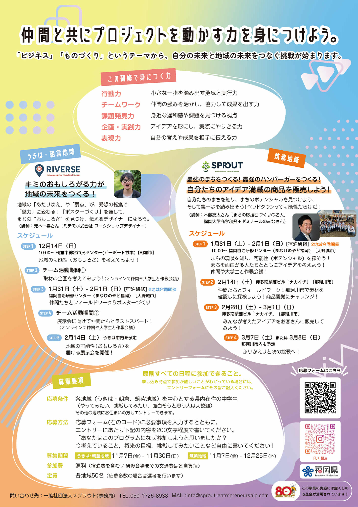 募集チラシ（裏面）