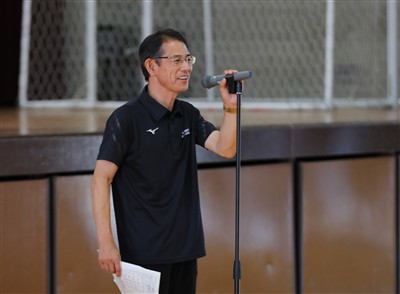 スポーツ推進委員長として活動している様子