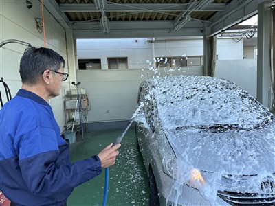 洗車の様子